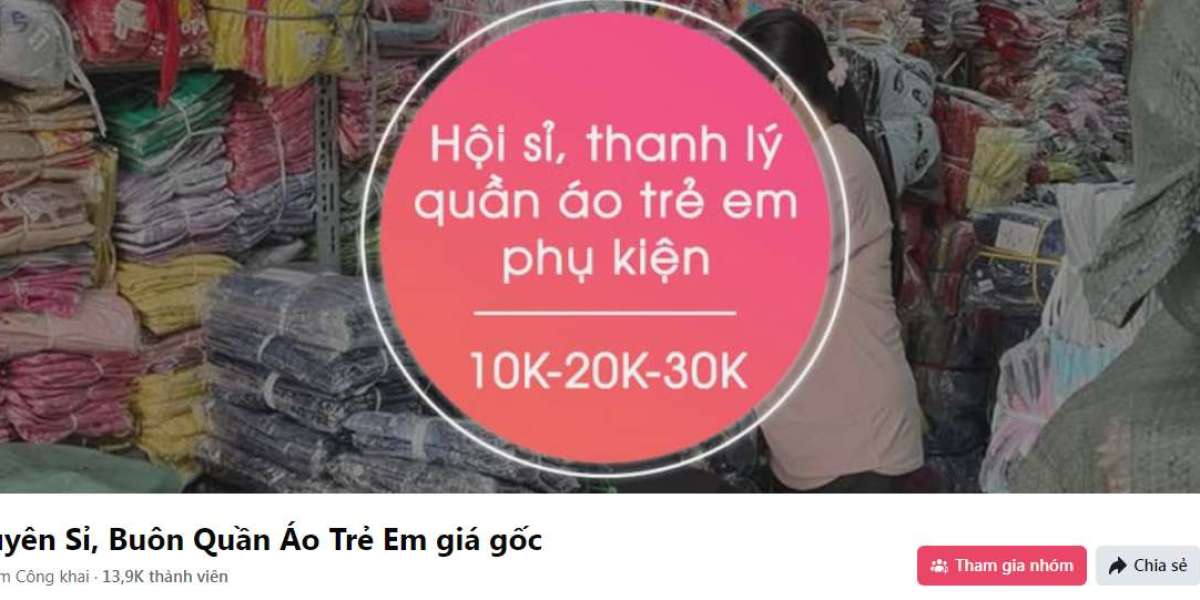 Chuyên Sỉ, Buôn Quần Áo Trẻ Em giá gốc https://www.facebook.com/groups/1572382670217998/