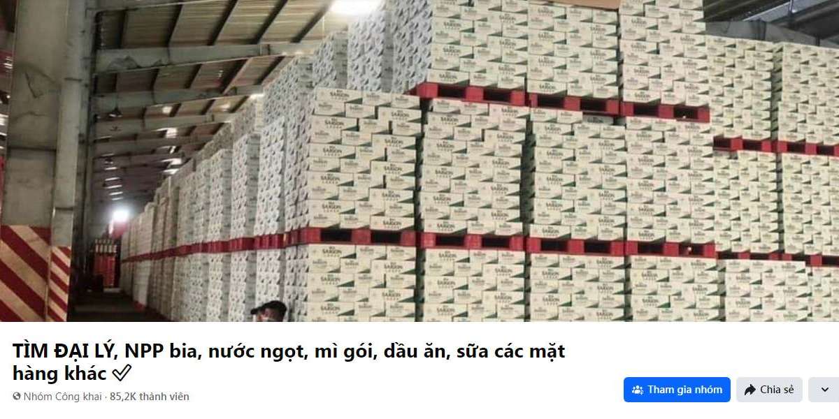 TÌM ĐẠI LÝ, NPP bia, nước ngọt, mì gói, dầu ăn, sữa các mặt hàng khác ✅ https://www.facebook.com/groups/timnppbia/