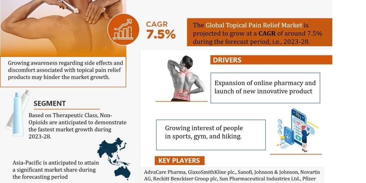 Topical Pain Relief Market Size, Share, Trends & Forecast 2028